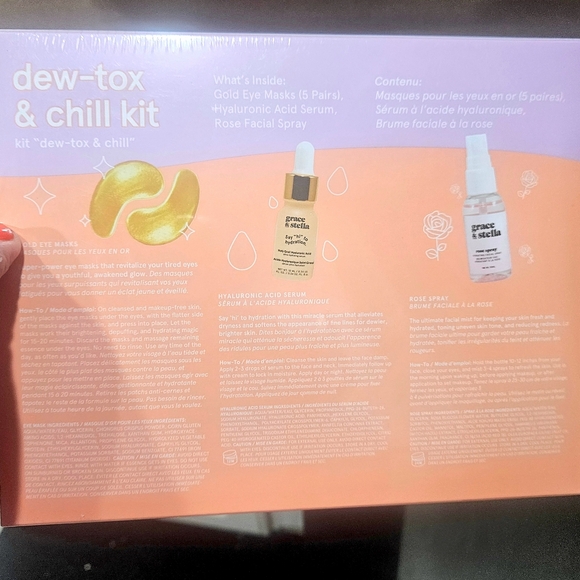 Grace & Stella Dew-tox & Glow Gift Set NWT - Picture 6 of 7